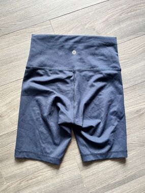 lululemon wunder train navy bike shorts size 6
